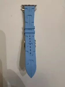 Apple Watch Hermès - Cinturino 41mm Bleu Céleste Kilim Single Tour. - Foto 1 di 17