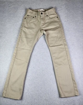 Jeans jeans Levi's 511 masculino 14 Reg slim perna reta bronzeado 27x26 real - Imagem 1 de 4