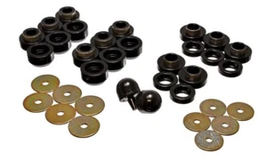 Energy Suspension 2.4107G Black Body Mount Set for 1997-2006 Jeep Wrangler TJ - Picture 1 of 3