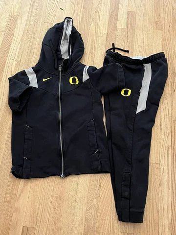 Oregon ducks Team Issued PE Nike Sweat Suit Pants Jacket Track Suit Medium M Cover