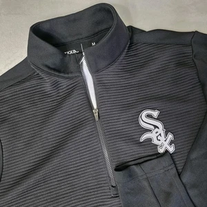 Pullover maglia MLB Chicago White Sox nero medio 1/4 zip Antigua Baseball - Foto 1 di 8