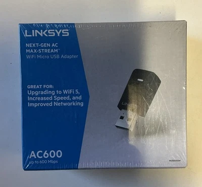 Adaptador Micro USB Linksys Next Gen AC Max Stream AC600 Wi-Fi - Imagem 1 de 4