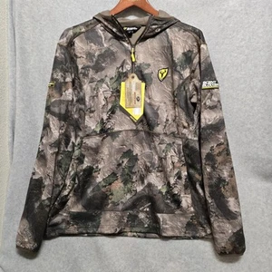 SCENT BLOCKER Vantage Mens L 1/2 Zip Hooded Pullover Jacket Camo Hunting - Picture 1 of 15