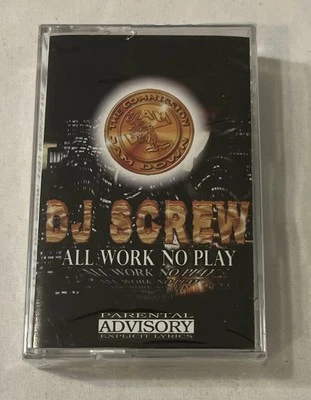 DJ Screw ‎– All Work, No Play CASSETTE JAM DOWN RAP 1999 SEALED OOP - Image 1 of 4
