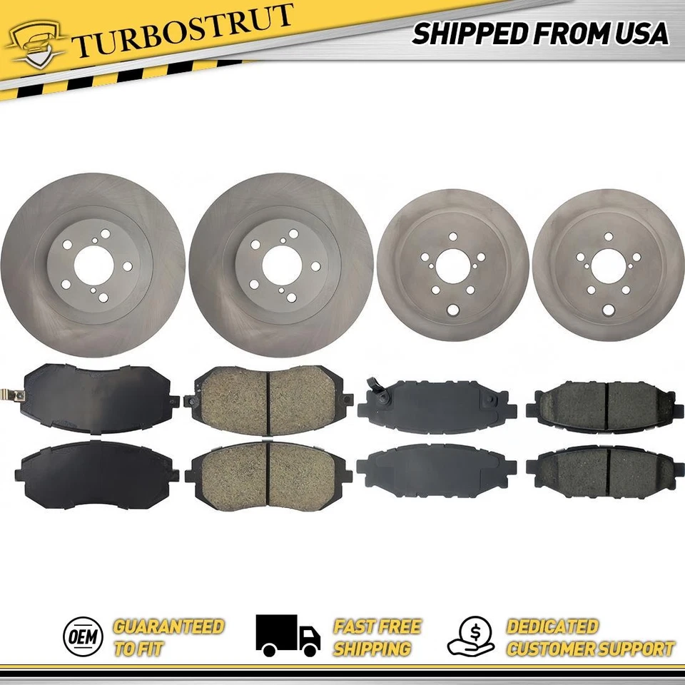 Kit de pastillas de freno delanteras y traseras OE para Subaru Impreza 2009 2010 2,5 L Foto 1 de 1