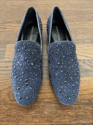 Mocasines Donald J. Pilner Lynn para mujer talla 8 M en azul marino Foto 1 de 4