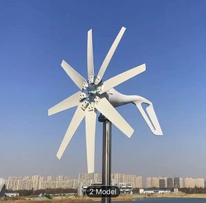 1000W Windmill Turbine Generator With MPPT Controller 8 Blade Complete Power Sup - Picture 1 of 6