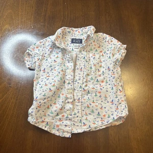Camisa abotonada manga corta The Children’s Place para niños pequeños 18-24M - Imagen 1 de 6