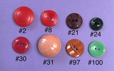 8 botones Colt vintage - #2, #8, #21, #24, #30, #31, #97, #100 Foto 1 de 2