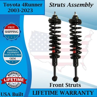 Puntales delanteros izquierdo y derecho Monroe OEM para Toyota 4Runner 2003-2023 garantía de por vida Foto 1 de 4