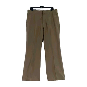 Pantalones de vestir LL Bean de colección para hombre 36x28 caqui pierna recta pantalones de oficina - Imagen 1 de 11