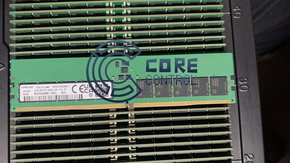 SAMSUNG 32GB DDR5 4800 ECC RAM  EC4 UDIMM  PC5-4800B-EE0 M324R4GA3BB0-COKOL/D - Image 1 of 1