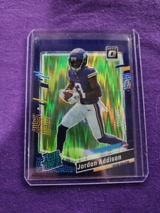 2023 Donruss Optic Jordan Addison #271 Purple Shock Rated Rookie RC Vikings - Picture 1 of 2