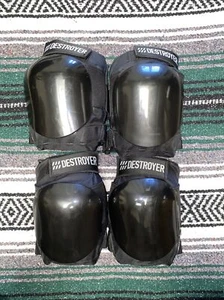Rodilleras Destroyer Skateboard (2 juegos) niños talla XS / extra pequeñas nuevas - Imagen 1 de 5