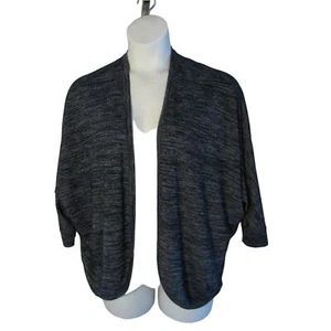 GAP L NEW Navy Blue Heathered Open Front Cardigan Sweater NWT - Picture 1 of 4