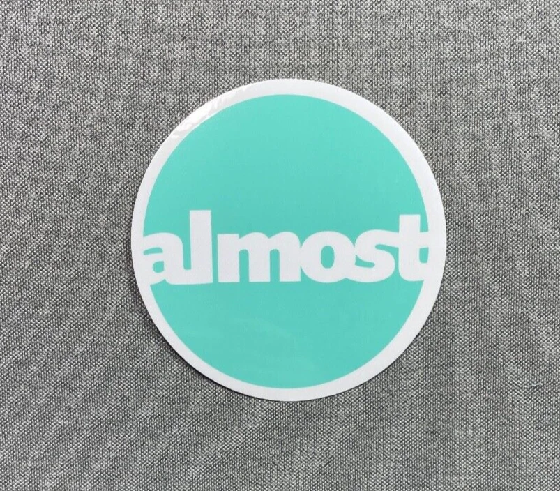 Almost Circle Skateboard Sticker Seafoam Green 3.7" - Image 1 of 1