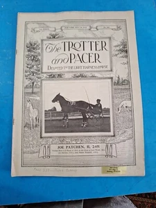 The Trotter and Pacer Magazine 1912 Imbracatura Cavallo Joe Patchen Backpage Strappato 20pg - Foto 1 di 8