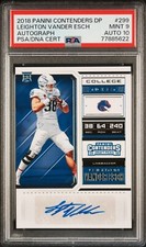 Leighton Vander Esch 2018 Panini Contenders Draft Picks College Ticket PSA 9/10