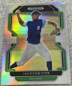 Jackson Cox 2022 Prizm Draft Picks Silver Prizms #PDP50 -Rockies