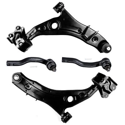 4x Lower Control Arms Ball Joints Outer Tie Rod Ends For 2007-2013 Mazda CX-9 - Imagem 1 de 4