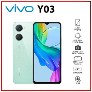(New&Unlocked) VIVO Y03 4GB+128GB GREEN Dual SIM Octa Core Android Mobile Phone - Picture 1 of 5