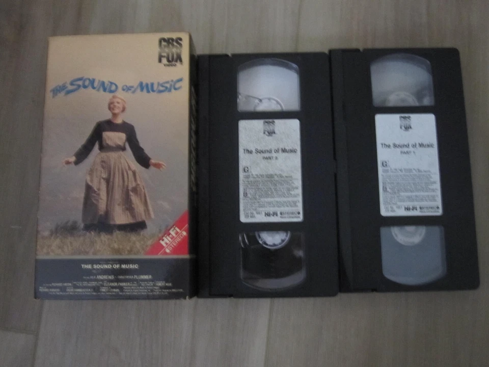 The Sound Of Music VHS 2 Video Tape Julie Andrews CBS FOX 1986 Version Double - Image 1 of 1