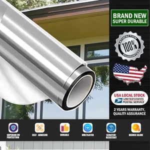 One Way Mirror Tint Window Film Privacy Protect UV Reflective Sun Block For Home - Picture 1 of 24