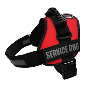 ALBCORP Reflective Service Dog Vest Harness, Woven Nylon with Adjustable Straps - Picture 1 of 100
