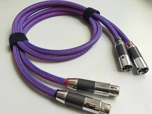 1 par de enchufes conector de carbono XLRAudio de cobre PCOCC de 1,5 M - Imagen 1 de 3