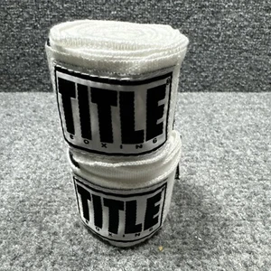 Title Boxing 180" Semi Elastic Mexican Handwraps - White - Picture 1 of 4