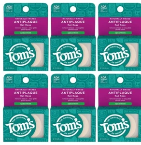 Tom's of Maine natürlich gewachste Antiplaque flache Zahnseide, Minze, 32 Yards - Bild 1 von 3