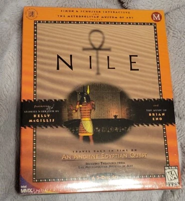 NILE: AN ANCIENT EGYPTIAN QUEST 3 CDs PC Video Game Windows 95 New Sealed MMA  - Image 1 of 4