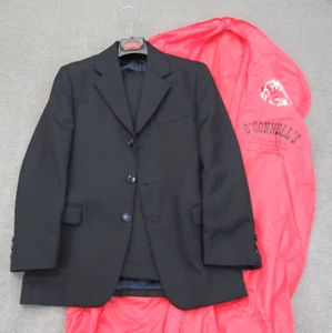 O'CONNELL'S Suit Boys 12 Blue Jacket Blazer 32 Pants Trouser 26x24 Set USA Made - Picture 1 of 20