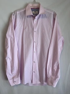 MOODS OF NORWAY Herren XL rosa Langarm geknöpftes Kleid Shirt - Bild 1 von 7