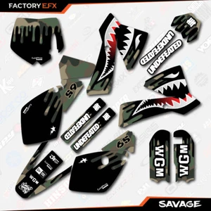 Woodland Camo Savage Racing Graphics Kit fits KTM 02-08 Sx65 Sx 65 Decal - Picture 1 of 2