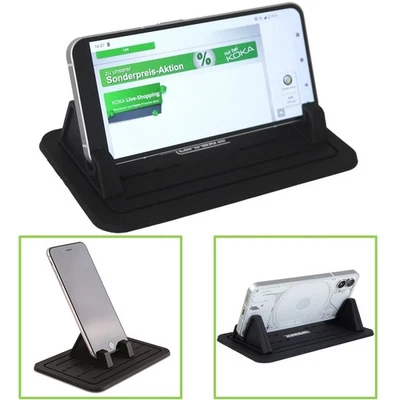 Anti-Rutsch Navi-Halterung Ständer KFZ Auto Anti-Rutsch-Matte Pad Handy-Halter - Bild 1 von 4