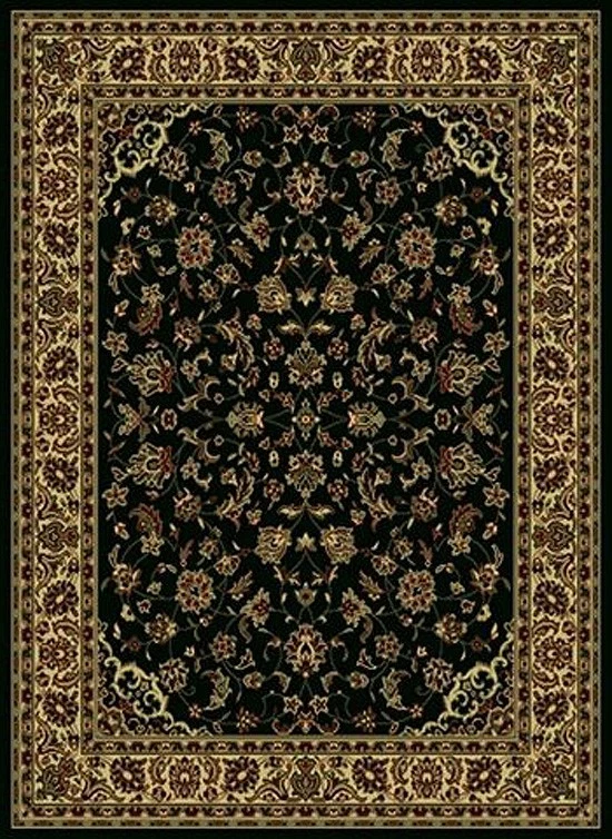 6x8 Radici Black Persien Floral Border 953 Area Rug - Approx 5' 5'' x 7' 7'' - Image 1 of 1