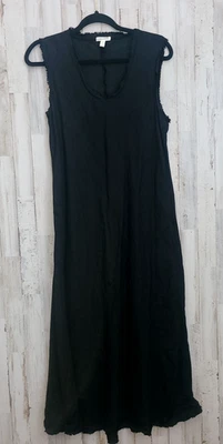 Maxi Vestido Eileen Fisher Talla M Cambio Sin Mangas 100% Lino Orgánico Pullover Foto 1 de 4