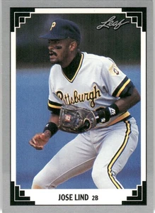 1991 Leaf Major League MLB Baseball Jose Lind Pittsburgh Pirates #146 - Picture 1 of 2