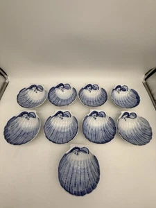 9 EUC Artland "Meeresfrüchte Ozeanblau" Suppen-/Muschel-/Vorspeisenschalen Garnelen-Design - Bild 1 von 7