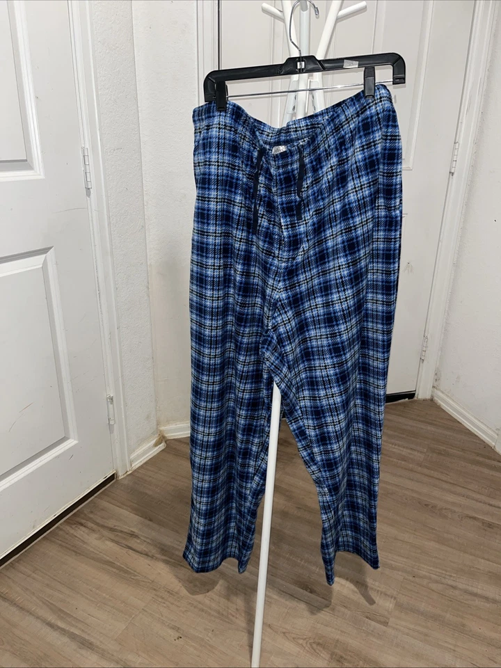 Pantalones de pijama John Blair a cuadros polar ropa de dormir talla 2XL W mosca con bolsillos Foto 1 de 3