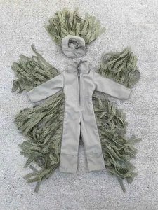 Vintage Army USMC Sniper Camouflage Ghillie Jumpsuit & Hat for 12" Action Figure - Picture 1 of 8