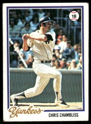 1978 Topps Chris Chambliss No485 New York Yankees - Изображение 1 из 2