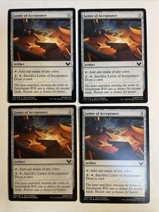 4x Mtg Strixhaven Letter Of Acceptance NM/M Magic The Gathering - Bild 1 von 2