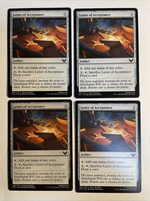 4x Mtg Strixhaven Letter Of Acceptance NM/M Magic The Gathering - Bild 1 von 2