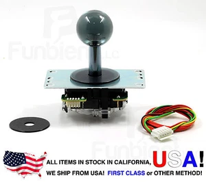 Joystick Arcade Sanwa Original Japón JLF-TP-8YT-SK Bola GRIS Translúcida Translúcida - Imagen 1 de 10