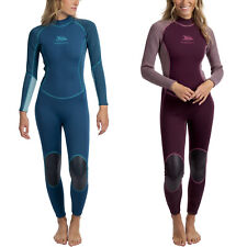 Trespass Womens Lox 3MM Full Length Long Sleeve Zip Back Swim Surfing Wetsuit