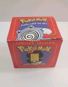 23K vergoldete POLIWHIRL Sammelkarte 1995 Burger King Pokemon Neu in Verpackung versiegelt - Bild 1 von 6
