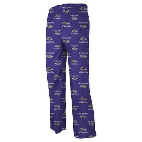 NFL Baltimore Ravens Toddler Preschool Allover Logo Flannel Pajama Pants Cover