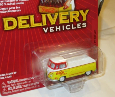 ДЖОННИ БЕЛАЯ МОЛНИЯ ~ ДОСТАВКА КОКА-КОЛЫ 1965 VW ТИП 2 ПИКАП ~ КАК НОВЫЙ НА КАРТОНКЕ ~ - Изображение 1 из 4